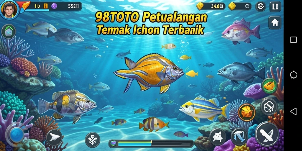 Gameplay menembak ikan yang mendebarkan dan penuh warna.