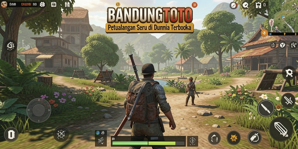 Tampilan gameplay seru dalam dunia terbuka BANDUNGTOTO.
