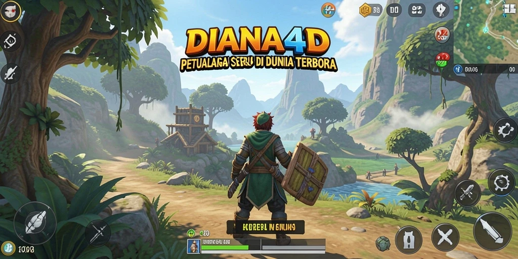 Gameplay seru di dunia terbuka <strong>DIANA4D</strong>.