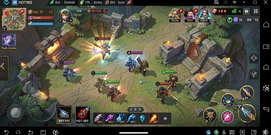 Tampilan gameplay <strong>HOT985</strong> yang menarik dengan strategi mendalam.