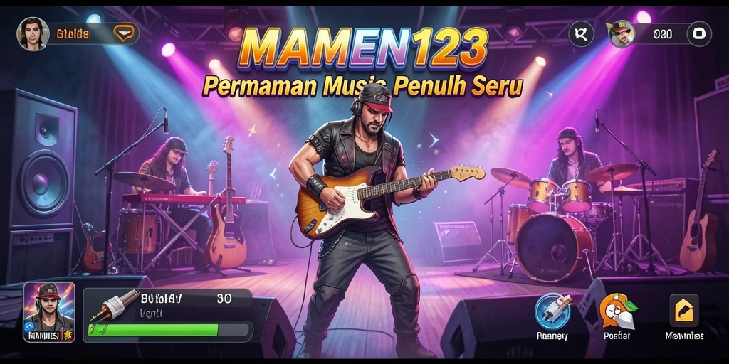 Tampilan gameplay dari MAMEN123 yang menarik dan interaktif.